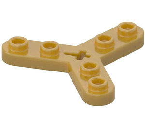 LEGO Parelmoer goud Technic Rotor 3 Lemmet met 6 Noppen (32125 / 51138)