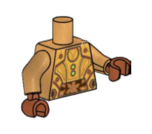 LEGO Or Perlé Temple Gardien Minifigurine Torse (973)