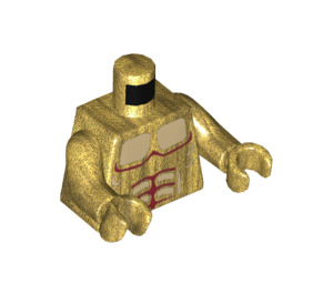 LEGO Pearl Gold Temple Statue of Poseidon Torso (973 / 76382)