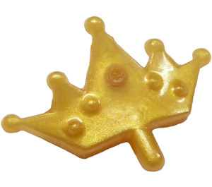 LEGO Oro perlato Tiara con 5 Arrotondato punti (29171 / 33322)