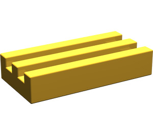 LEGO Pearl Gold Tile 1 x 2 with Grille (Undetermined)