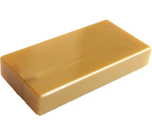 LEGO Pearl Gold Tile 1 x 2 with Groove (3069 / 30070)