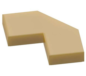 LEGO Pearl Gold Tile 2 x 2 Corner with Cutouts (27263)