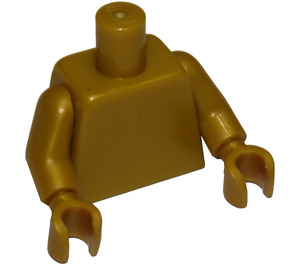 LEGO Parelmoer Goud Torso met Armen en Handen (76382 / 88585)