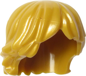 LEGO Pearl Gold Tousled Layered Hair (92746)