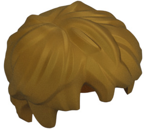 LEGO Pearl Gold Tousled Short Messy Hair (36762)