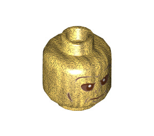LEGO Pearl Gold Voldemort 20 Year Anniversary Minifigure Head (Recessed Solid Stud) (3626 / 79725)