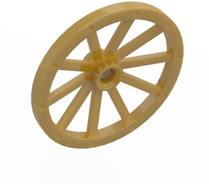 LEGO Pearl Gold Wagon Wheel Ø43 x 3.2 with 10 Spokes (33211)