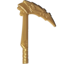 LEGO Perlgold Waffe Sickle, Drachenkopf