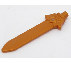LEGO Perlgold Waffe Schwert Klinge mit Bar und Lotus Blume Griff