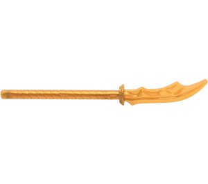 LEGO Pearl Gold Weapon with Transparent Orange Blade (41159)