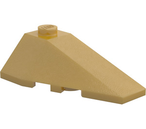 LEGO Parelmoer goud Wig 2 x 4 Drievoudig Rechts (43711)