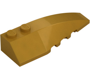 LEGO Pearl Gold Wedge 2 x 6 Double Right (5711 / 41747)