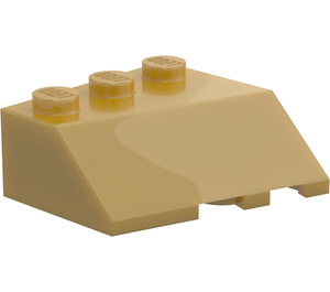 LEGO Pearl Gold Wedge 3 x 3 Left (42862)