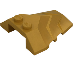 LEGO Pearl Gold Wedge 4 x 4 with Angled Top (86148)