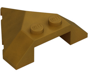 LEGO Pearl Gold Wedge 4 x 4 with Point (22391)