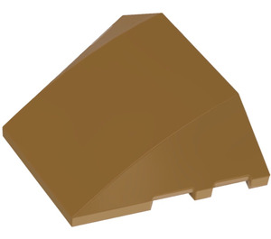 LEGO Pearl Gold Wedge Curved 3 x 4 Triple (64225)