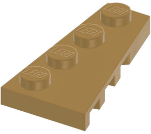 LEGO Pearl Gold Wedge Plate 2 x 4 Wing Right (41769)