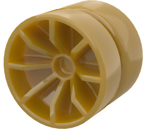 LEGO Pearl Gold Wheel Rim Ø17 x 6 (51377 / 53998)