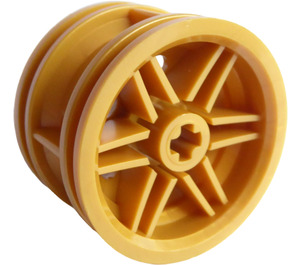 LEGO Perlgold Rad Felge Ø30 x 20 ohne Nadellöcher, mit verstärktem Rand (56145)
