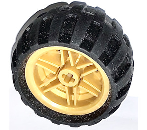 LEGO Perlově zlatá Wheel Rim Ø30 x 20 with No Pinholes, with Reinforced Rim with Tire Balloon Wide Ø43 X 26