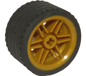 LEGO Perle gull Wheel Rim Ø30 x 20 with No Pinholes, with Reinforced Rim with Tire Low Wide Ø37 X 22