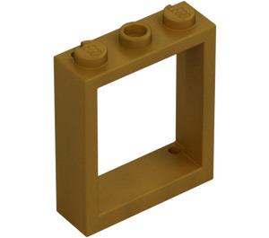 LEGO Pearl Gold Window Frame 1 x 3 x 3 (51239)