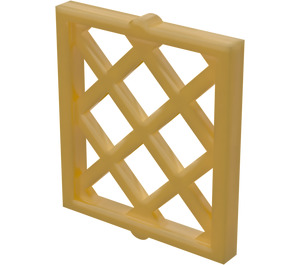 LEGO Perlově zlatá Okno Pane 1 x 2 x 2 Lattice (3273 / 38320)