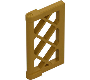 LEGO Dorado perla Ventana Pane 1 x 2 x 3 Lattice (Reforzado) (60607)