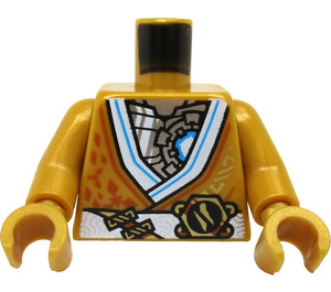 LEGO Pearl Gold Zane Legacy Torso (973)