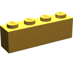 LEGO Parelmoer Lichtgoud Steen 1 x 4 (3010 / 6146)