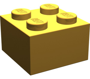 LEGO Pearl Light Gold Brick 2 x 2 (3003 / 6223)