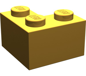 LEGO Pearl Light Gold Backstein 2 x 2 Ecke (2357)