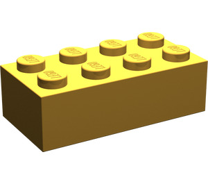 LEGO Parelmoer Lichtgoud Steen 2 x 4 (3001 / 72841)
