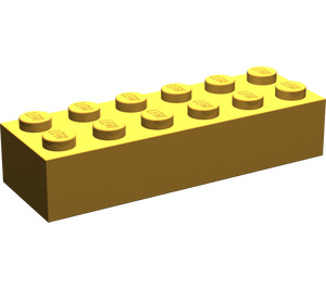 LEGO Or clair nacré Brique 2 x 6 (2456 / 44237)