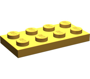 LEGO Perlhellgold Platte 2 x 4 (3020)