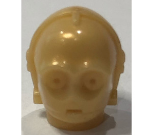 LEGO Pearl Light Gold Protocol Droid Head (30480)