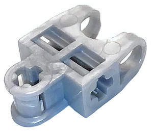 LEGO Parelmoer lichtgrijs Bal Connector met Haakse Axleholes en Vents en sleuven aan de zijkant (32174)