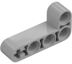 LEGO Pearl Light Gray Beam 2 x 4 Bent 90 Degrees, 2 and 4 holes (32140 / 42137)