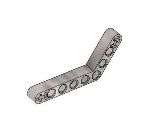 LEGO Pearl Light Gray Beam Bent 53 Degrees, 4 and 6 Holes (6629 / 42149)