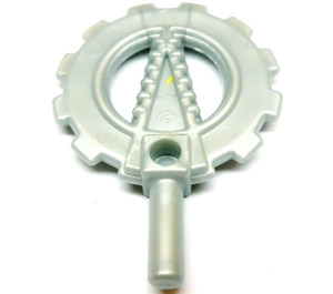 LEGO Parelmoer lichtgrijs Bionicle Toa Motoro Rond Sawblade Wapen