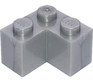 LEGO Pearl Light Gray Brick 2 x 2 Corner (2357)