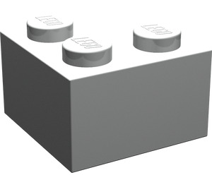 LEGO Pearl Light Gray Brick 2 x 2 Corner (2357)