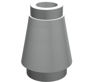LEGO Pearl Light Gray Cone 1 x 1 with Top Groove (28701 / 59900)