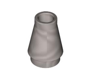 LEGO Pearl Light Gray Cone 1 x 1 without Top Groove (4589 / 6188)
