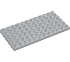 LEGO Pearl Light Gray Duplo Plate 6 x 12 (4196 / 18921)