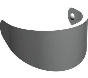 LEGO Pearl Light Gray Minifig Helmet Visor (2447 / 35334)