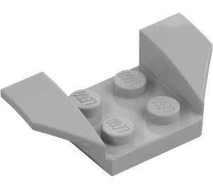 LEGO Pearl Light Gray Mudguard Plate 2 x 2 with Flared Wheel Arches (41854)