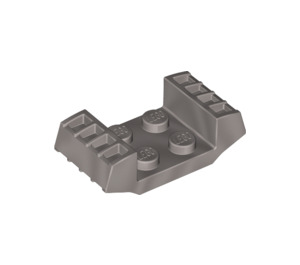 LEGO Perle Hellgrau Platte 2 x 2 mit Raised Grilles (41862)