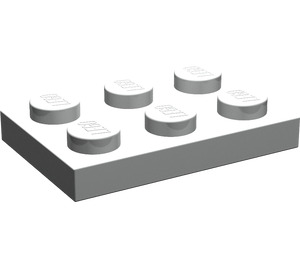 LEGO Pearl Light Gray Plate 2 x 3 (3021)